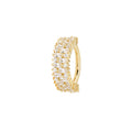 APP-Brilliant Clicker with CZ Clickers Buddha Jewelry 14k Yellow Gold 16g 5/16" (8mm)
