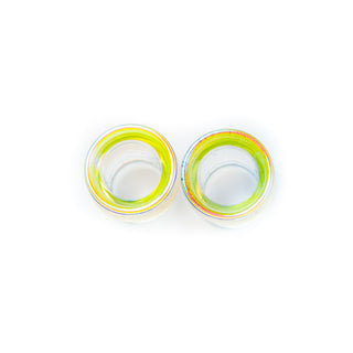 Glass Eyelets - Assorted Iridescent Glass Buddha Jewelry