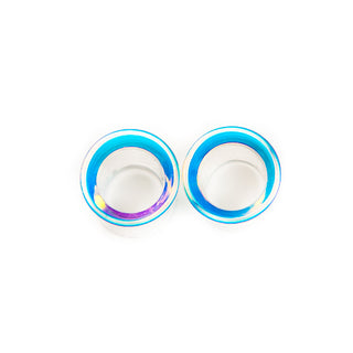 Glass Eyelets - Assorted Iridescent Glass Buddha Jewelry