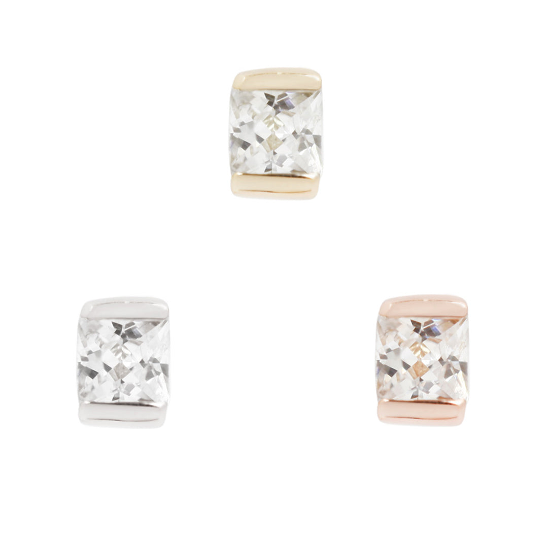 CEO Threadless End with CZ Threadless Ends Buddha Jewelry