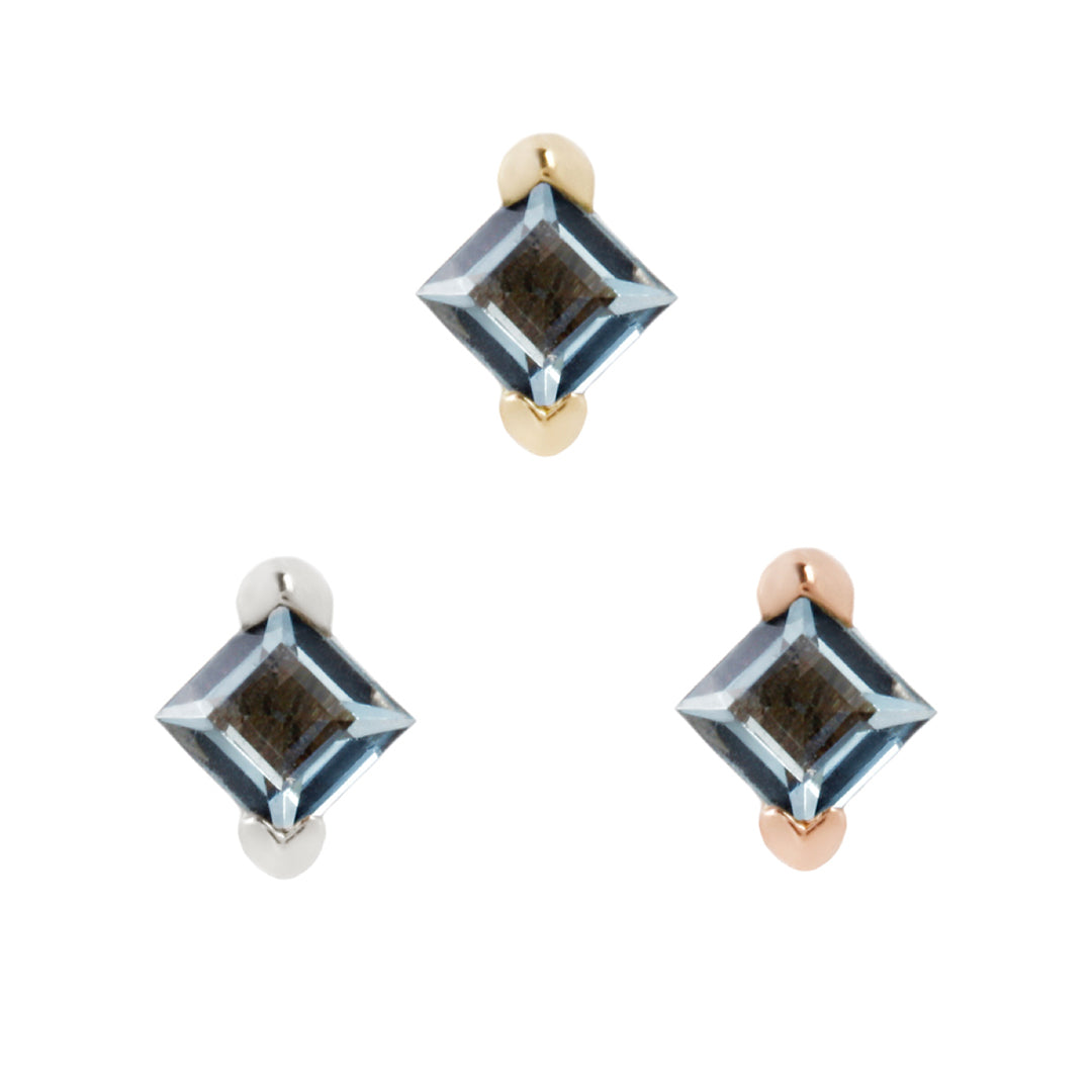 Celestial Threadless End with London Blue Topaz Threadless Ends Buddha Jewelry