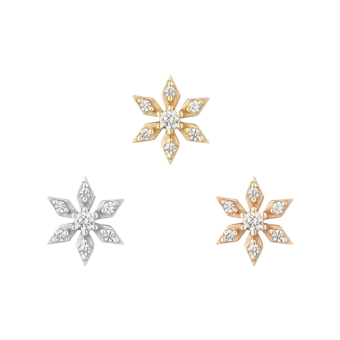 Chamonix Threadless End with CZ Threadless Ends Buddha Jewelry