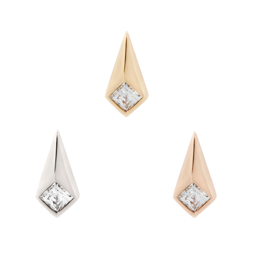 Chelsea Threadless End with CZ Threadless Ends Buddha Jewelry