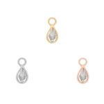 Concorde Charm with White Topaz Charms Buddha Jewelry