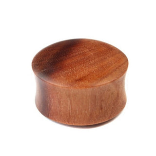 Convex Plug - Saba Wood Plugs Buddha Jewelry   