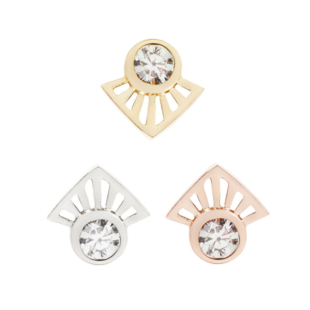 Dali Threadless End with CZ Threadless Ends Buddha Jewelry