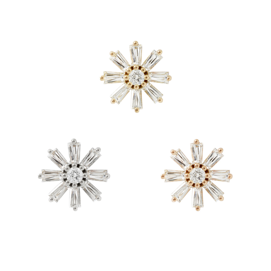 Deliah Threadless End with CZ Threadless Ends Buddha Jewelry