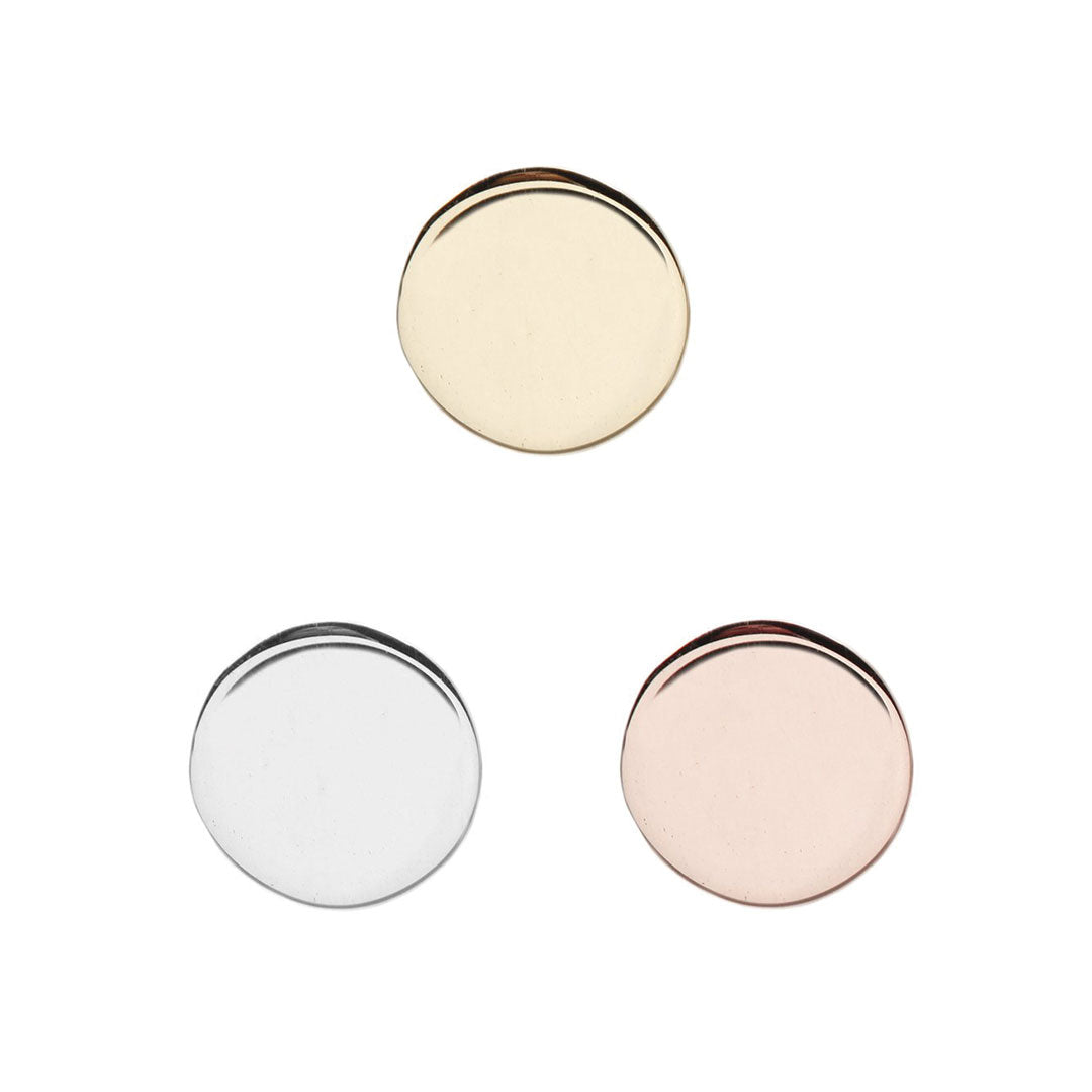 Disk High Polish Threadless End Threadless Ends Buddha Jewelry