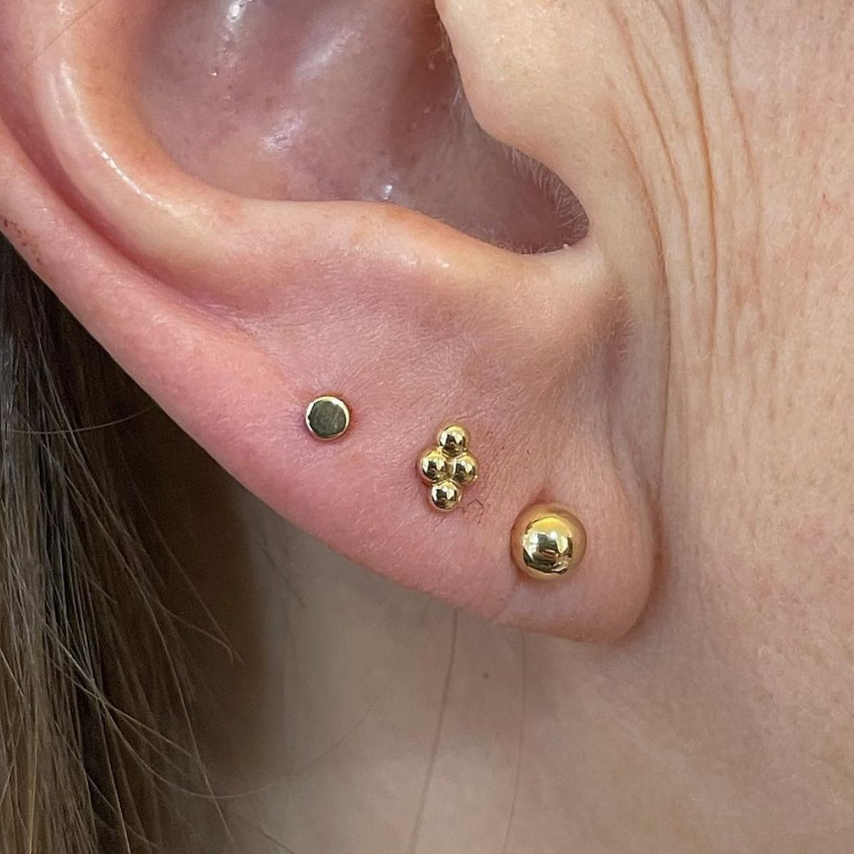 Disk High Polish Threadless End Threadless Ends Buddha Jewelry