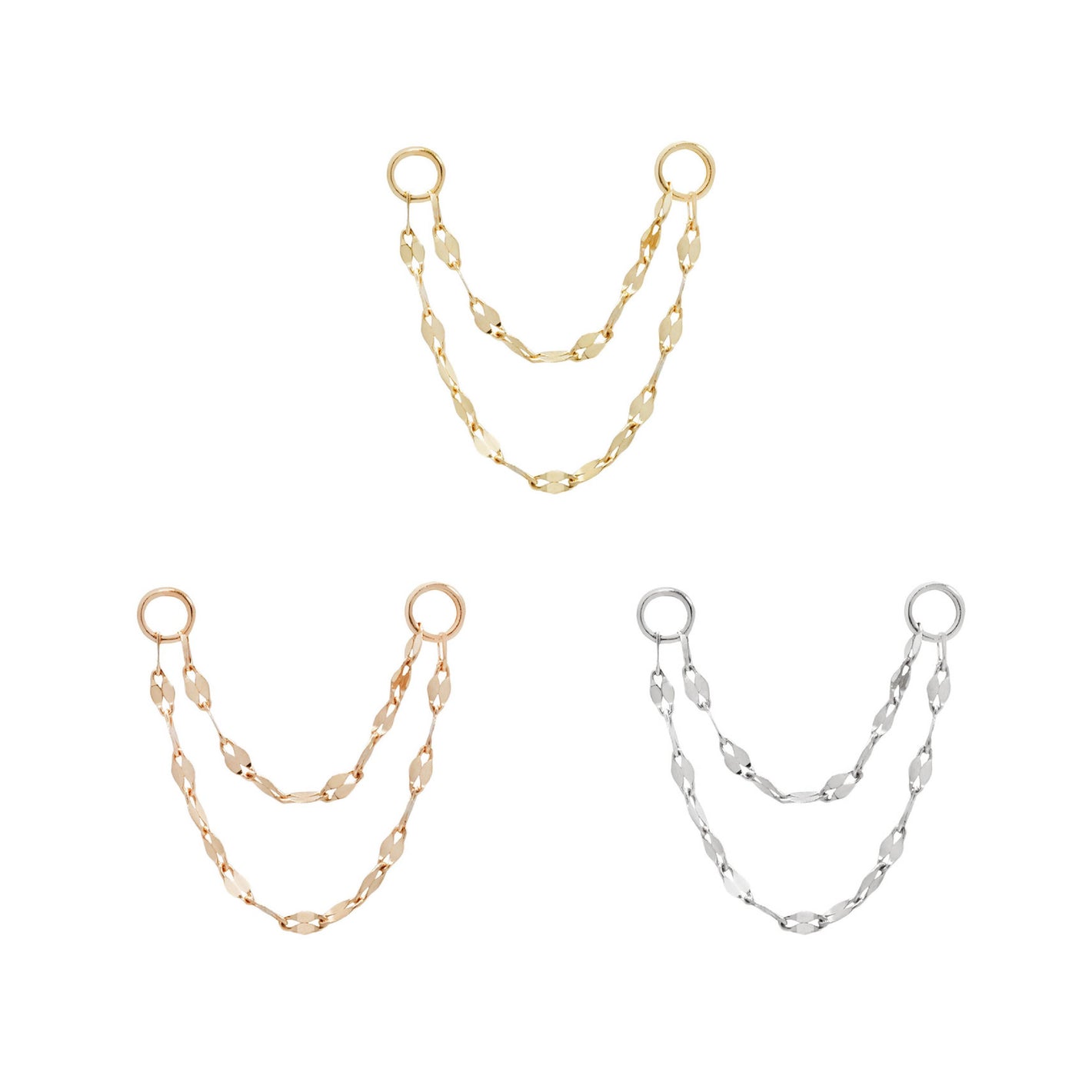 Tile Double Chain Chains Buddha Jewelry