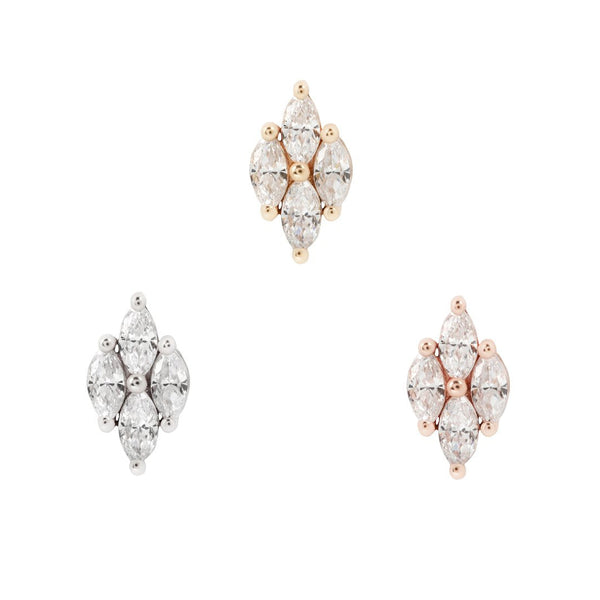 Dream On Threadless End with CZ Threadless Ends Buddha Jewelry