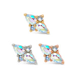 Ethereal Threadless End with Mercury Mist Topaz Threadless Ends Buddha Jewelry