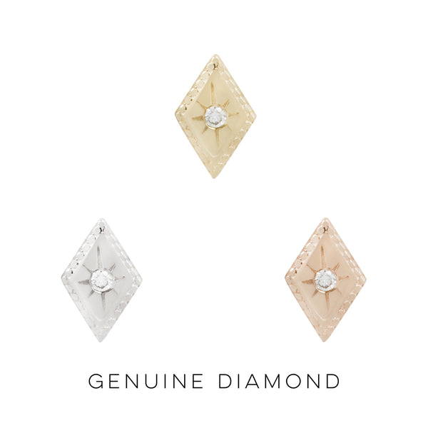 Etoile Threadless End with Diamond Threadless Ends Buddha Jewelry