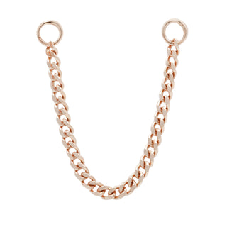Faceted Chain Chains Buddha Jewelry Rose Gold 16mm 