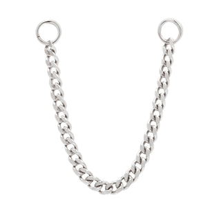 Faceted Chain Chains Buddha Jewelry White Gold 16.0 mm 