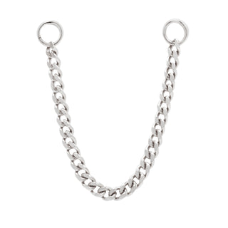 Faceted Chain Chains Buddha Jewelry White Gold 16mm 