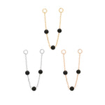 3 Bead Chain with Agate Chains Buddha Jewelry