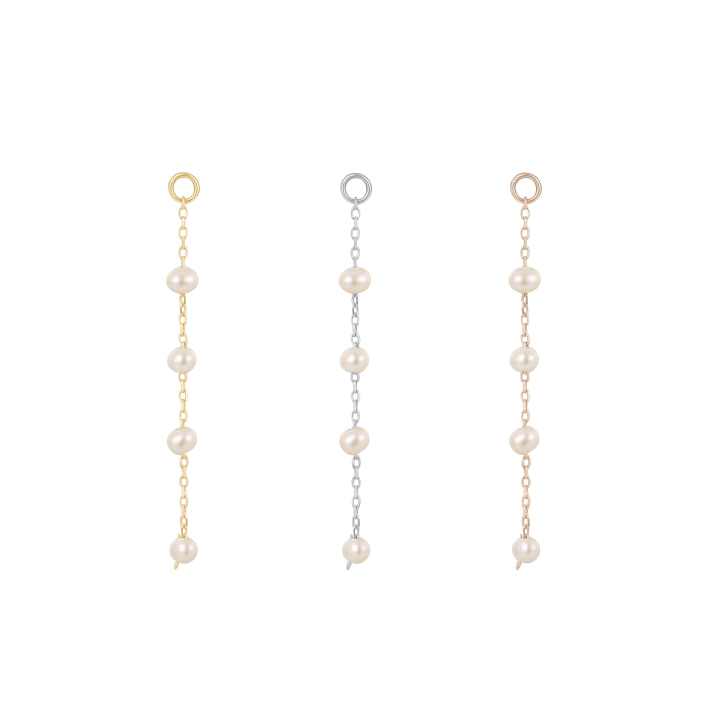 4 Bead Charm with Pearl Charms Buddha Jewelry