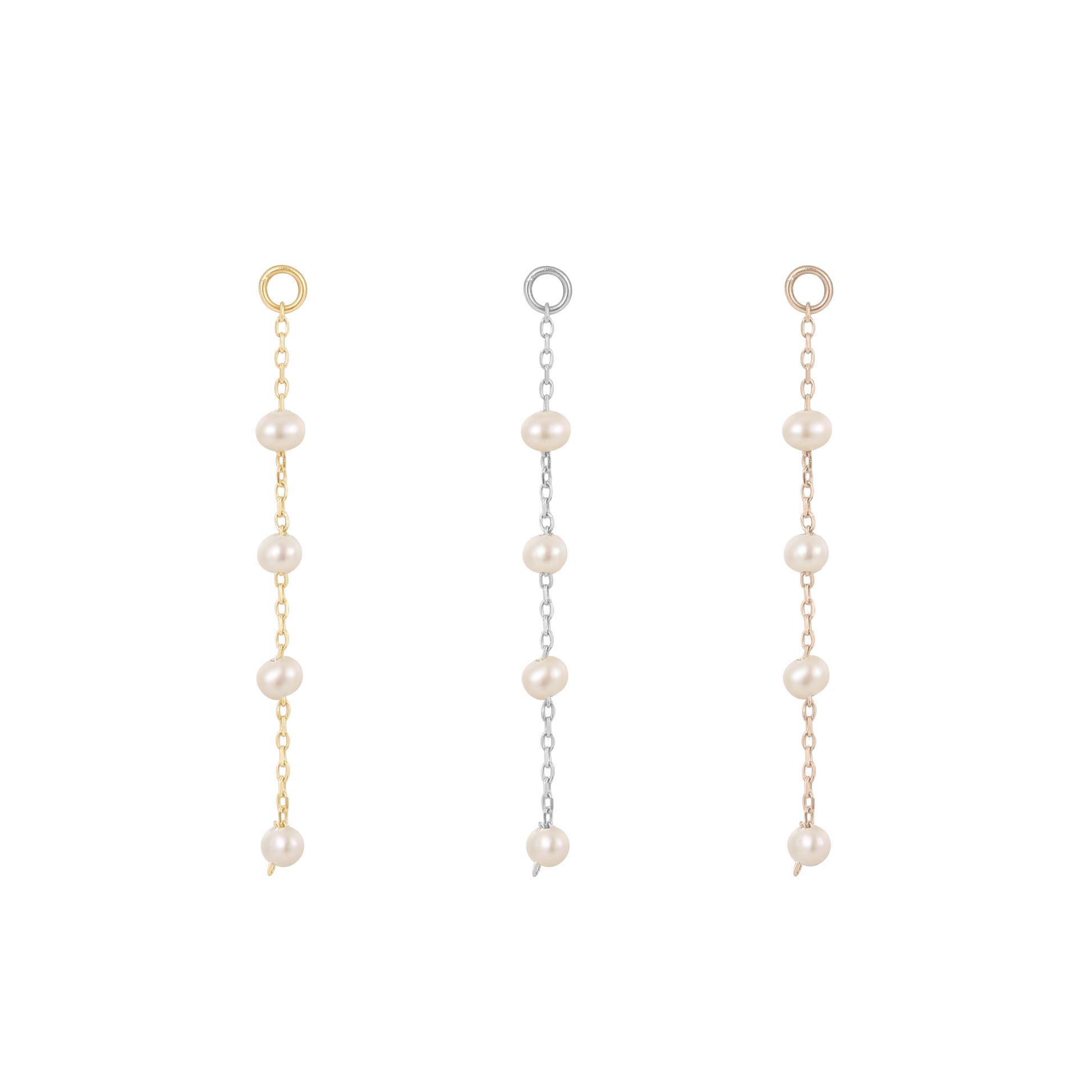 4 Bead Charm with Pearl Charms Buddha Jewelry