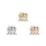Excess Threadless End with CZ Threadless Ends Buddha Jewelry