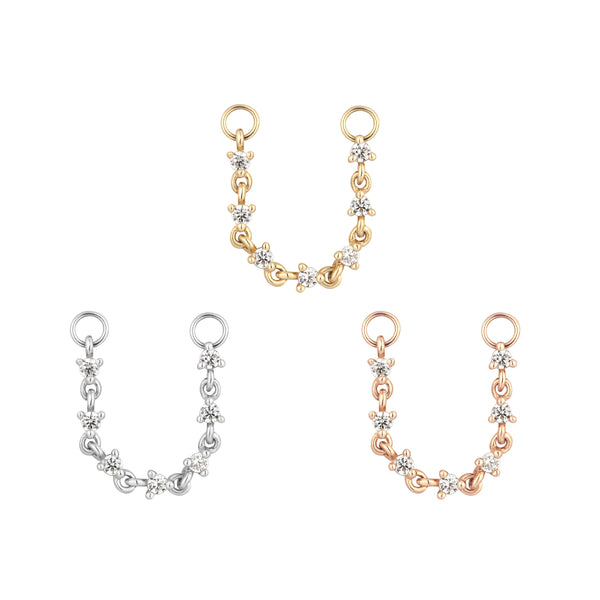 Languid Chain with CZ Chains Buddha Jewelry