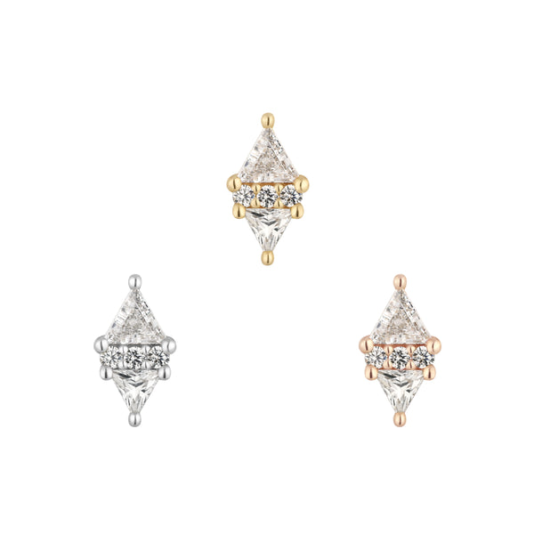 Le Tigre Threadless End with CZ Threadless Ends Buddha Jewelry