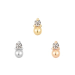 Babe Threadless End with CZ Threadless Ends Buddha Jewelry