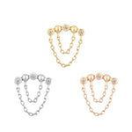 Rumors Threadless End with CZ Threadless Ends Buddha Jewelry