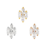 Fate Threadless End with CZ Threadless Ends Buddha Jewelry