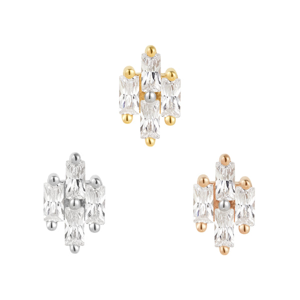 Fate Threadless End with CZ Threadless Ends Buddha Jewelry