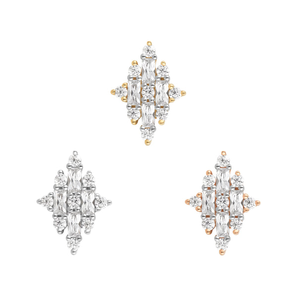 Celebration Threadless End with CZ Threadless Ends Buddha Jewelry