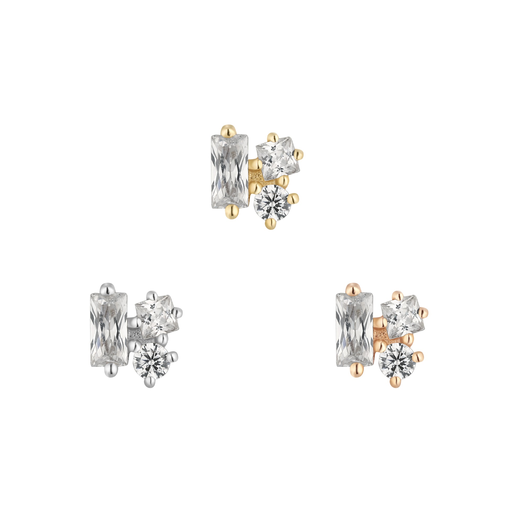 Mood Threadless End with CZ Threadless Ends Buddha Jewelry