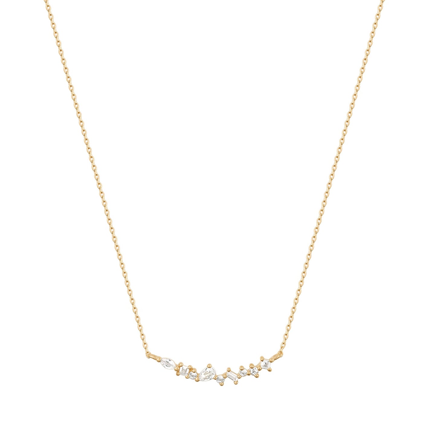 RION x Buddha Jewelry Emrys Necklace with White Topaz Necklaces RION x Buddha Jewelry