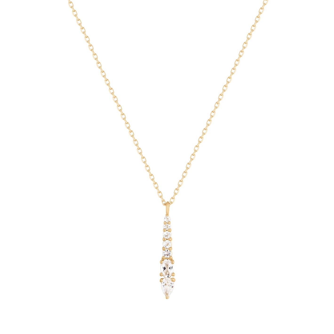 RION x Buddha Jewelry Sienna Necklace with White Topaz Necklaces RION x Buddha Jewelry