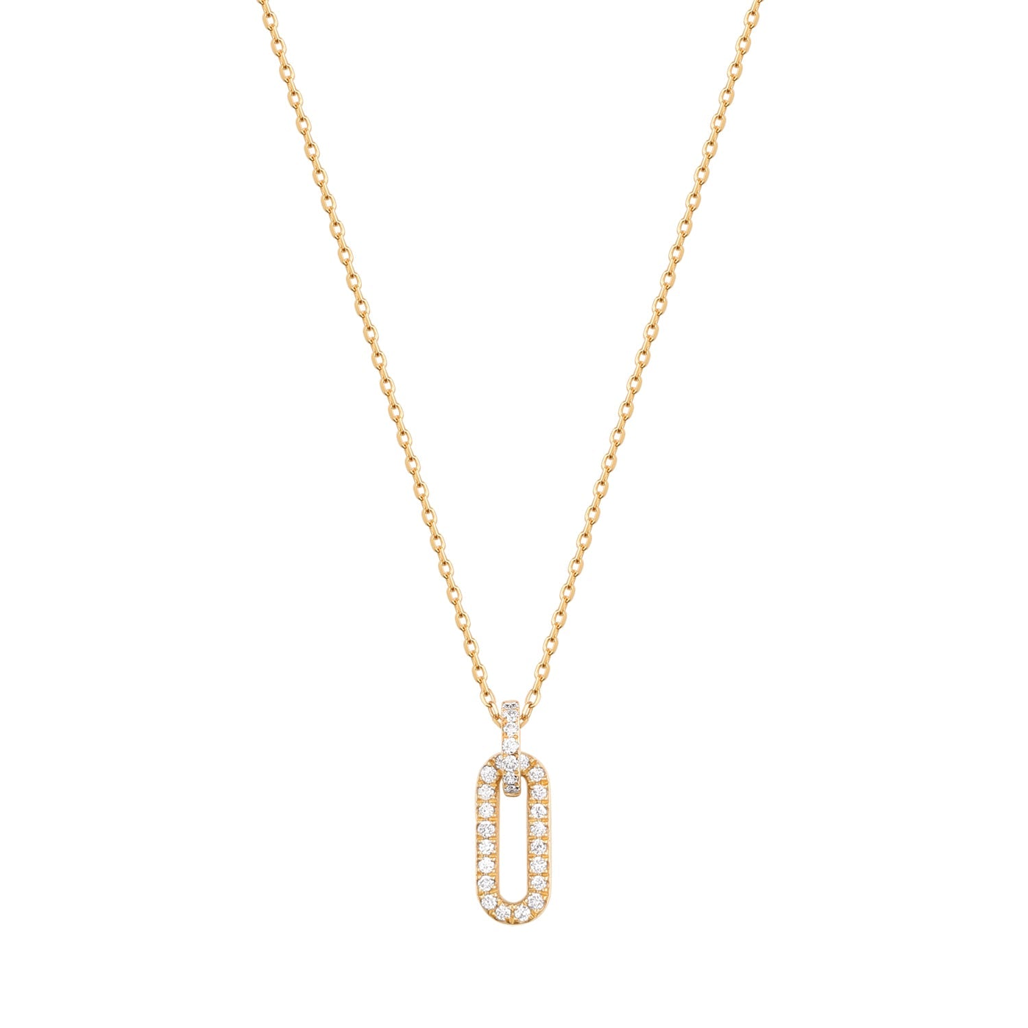 RION x Buddha Jewelry Link Necklace with Diamond Necklaces RION x Buddha Jewelry