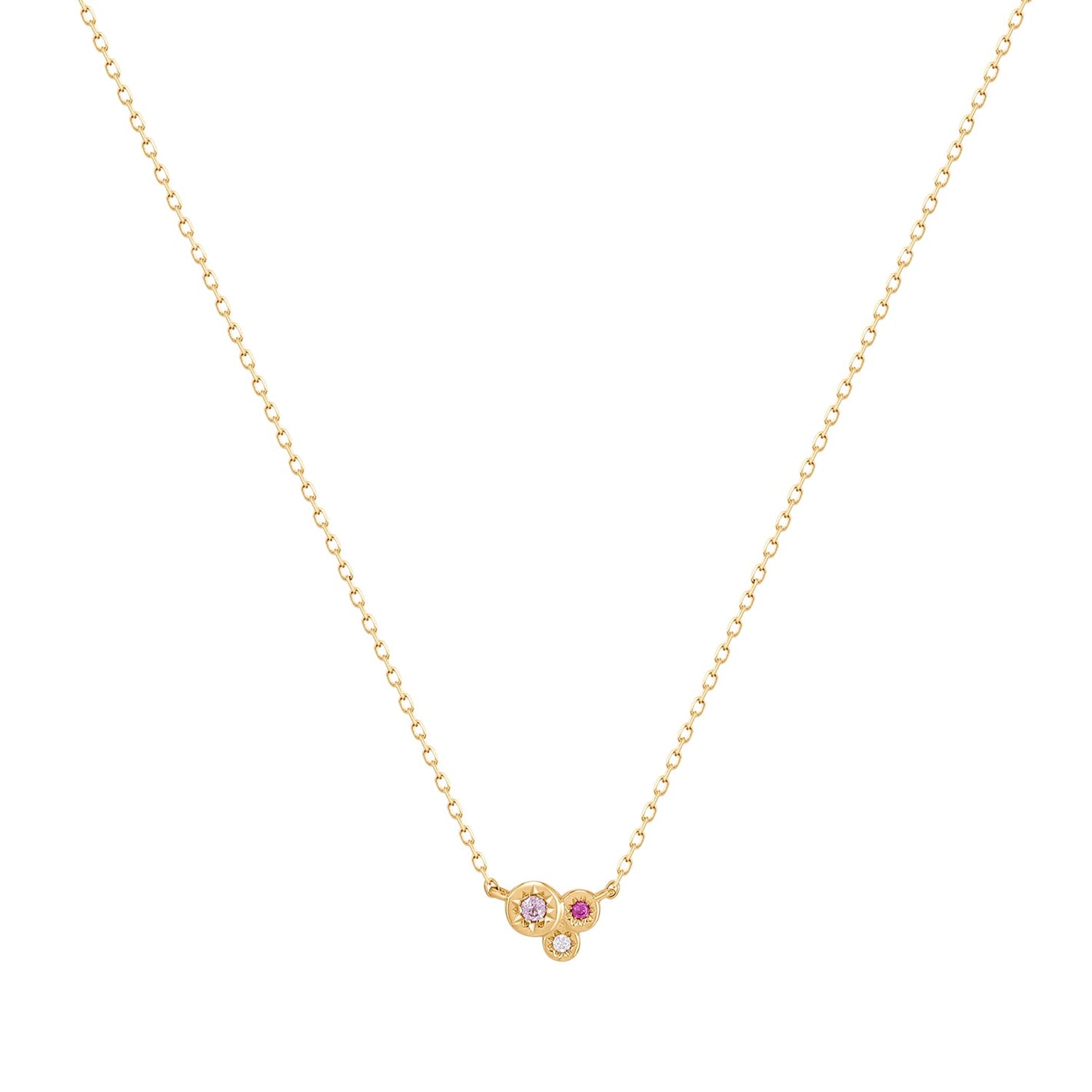 RION x Buddha Jewelry Poppi Necklace with Ruby Necklaces RION x Buddha Jewelry