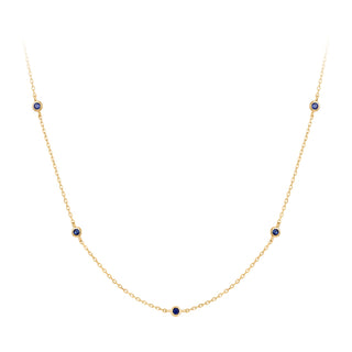 RION x Buddha Jewelry Insight Necklace - Blue Sapphire Necklaces RION x Buddha Jewelry   