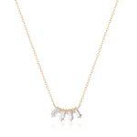 RION x Buddha Jewelry Crown Jewels Necklace with White Sapphire Necklaces RION x Buddha Jewelry