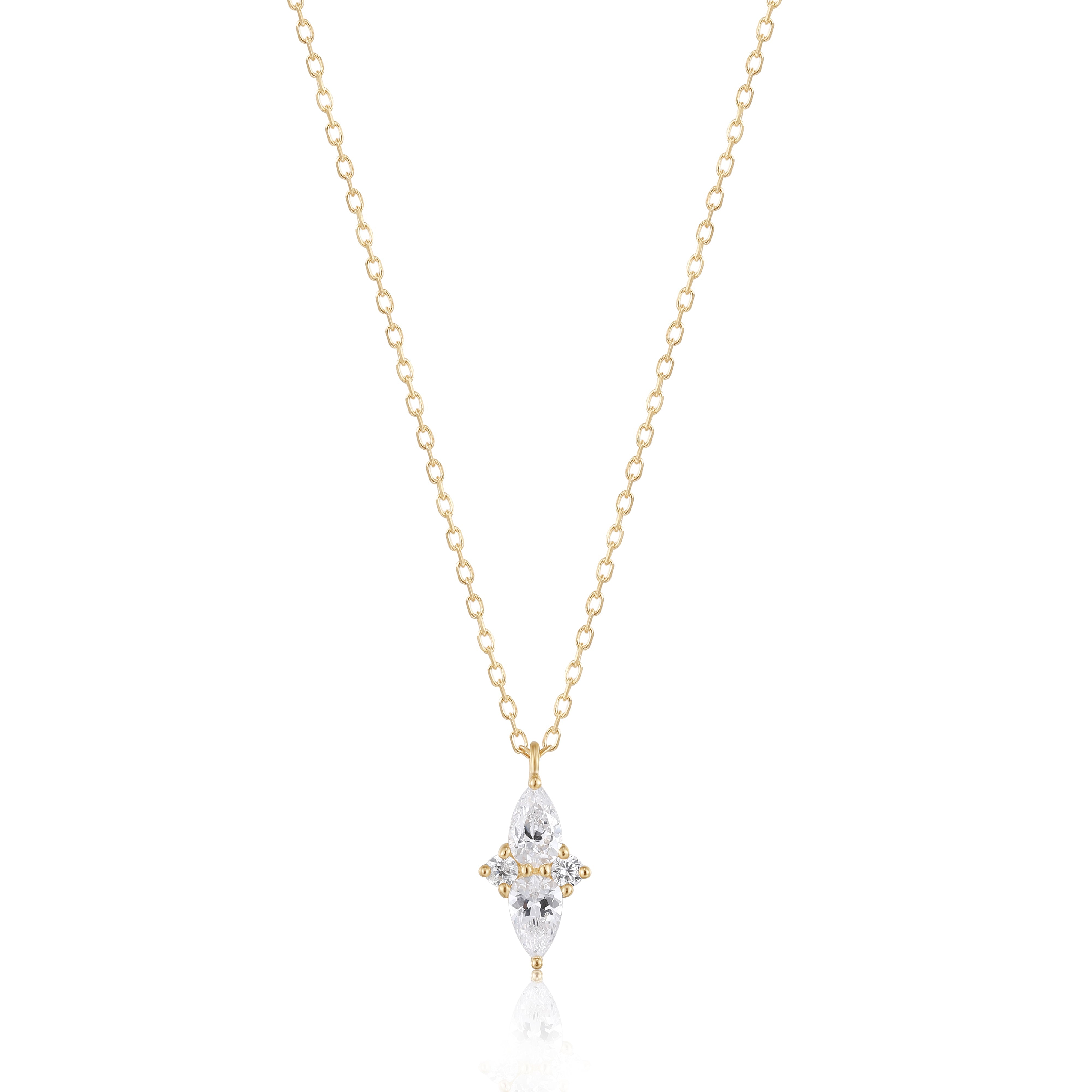 Davis Sterling Silver Luxe Pendant Necklace in White Sapphire | Kendra Scott