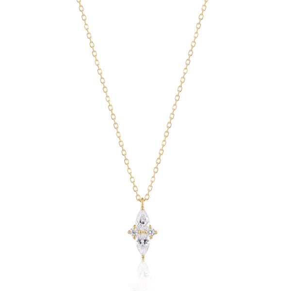 RION x Buddha Jewelry Ethereal Necklace with White Sapphire Necklaces RION x Buddha Jewelry