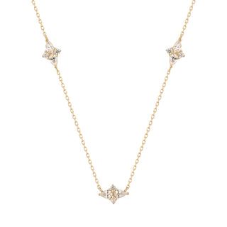 RION x Buddha Jewelry Elysian Gold Necklace - White Sapphire Necklaces RION x Buddha Jewelry   
