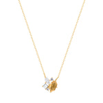 RION x Buddha Jewelry Guerdon Necklace with Rutilated Quartz Necklaces RION x Buddha Jewelry 14k Yellow Gold