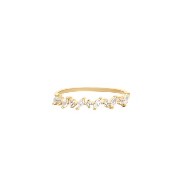 RION x Buddha Jewelry Isla Finger Ring with White Topaz Finger Rings RION x Buddha Jewelry