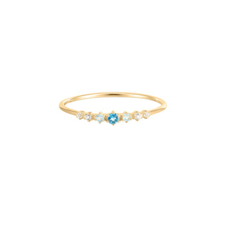 RION x Buddha Jewelry Elsa Finger Ring - London Blue Topaz Finger Rings RION x Buddha Jewelry   