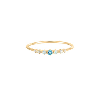 RION x Buddha Jewelry Elsa Finger Ring - London Blue Topaz Finger Ring RION x Buddha Jewelry   