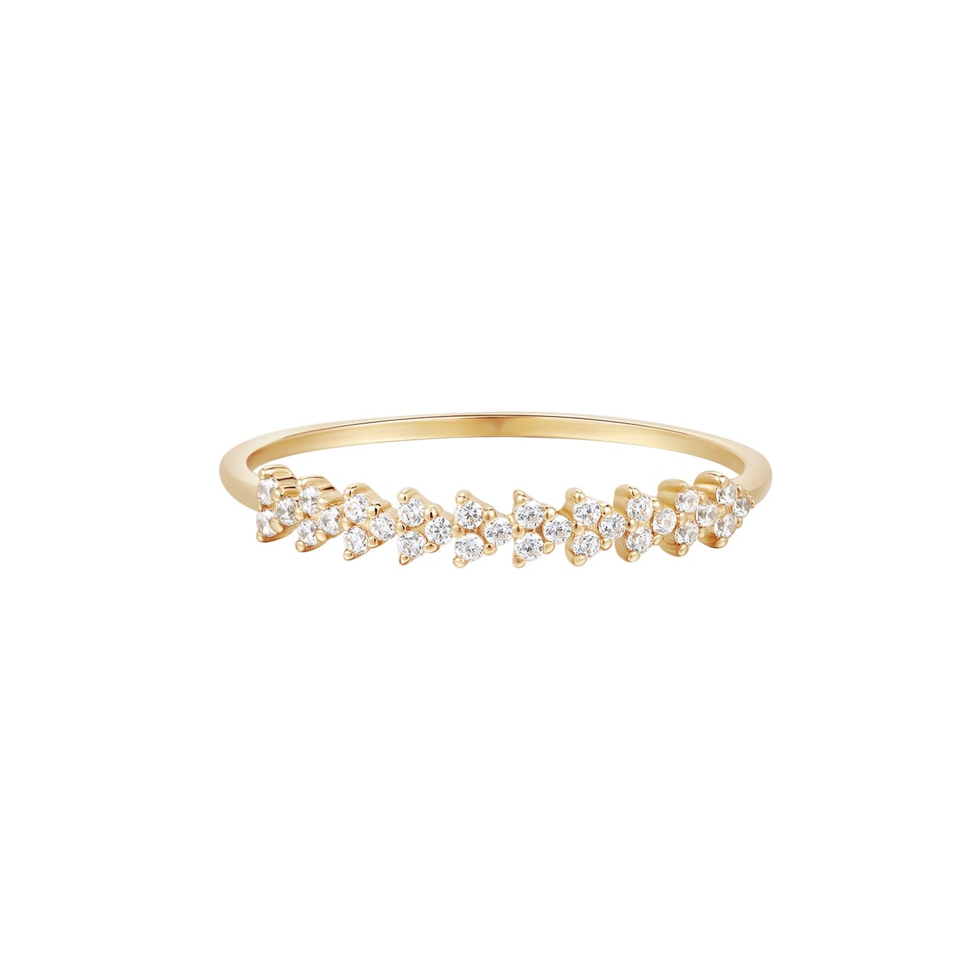 RION x Buddha Jewelry Parker Finger Ring with White Sapphire Finger Rings RION x Buddha Jewelry 6
