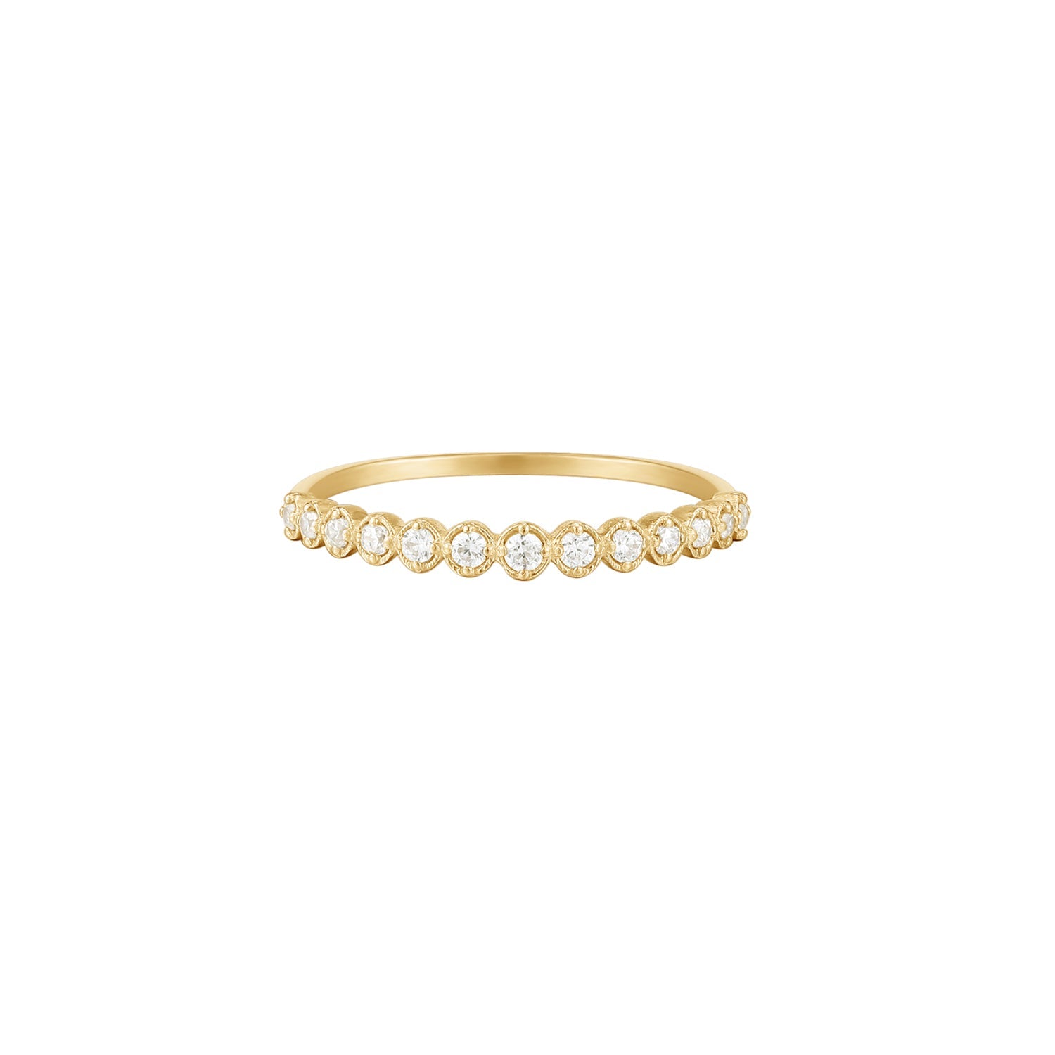 RION x Buddha Jewelry Imogen Finger Ring with White Sapphire Finger Rings RION x Buddha Jewelry