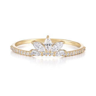 RION x Buddha Jewelry Valentina Finger Ring - White Sapphire Finger Rings RION x Buddha Jewelry   