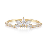 RION x Buddha Jewelry Valentina Finger Ring with White Sapphire Finger Rings RION x Buddha Jewelry