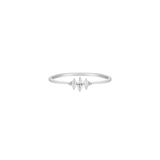 RION x Buddha Jewelry Zuri Trois Finger Ring - Genuine Diamond Finger Rings RION x Buddha Jewelry White Gold  